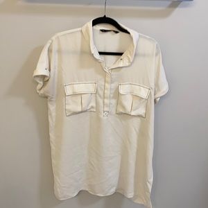 Zara long collar shirt-size L